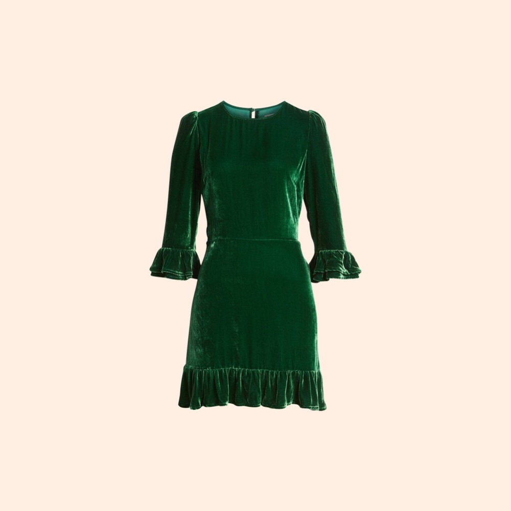 Reformation Mountain Dress (Emerald)